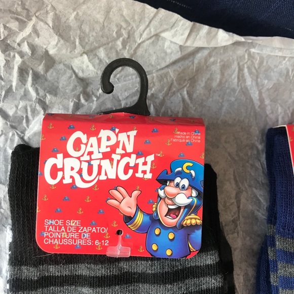 3 Pairs Capt’n Crunch Novelty Socks NWT A - Picture 4 of 7